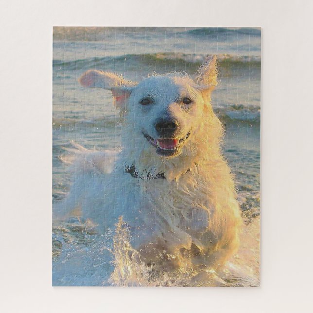 Kuvasz Dog. Jigsaw Puzzle (Vertical)