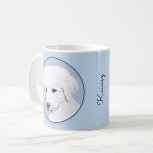 Kuvasz Painting - Cute Original Dog Art Coffee Mug