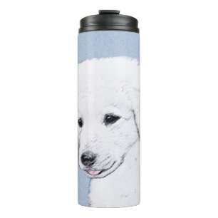 Kuvasz Painting - Cute Original Dog Art Thermal Tumbler