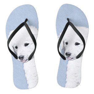 Kuvasz Painting - Cute Original Dog Art Thongs