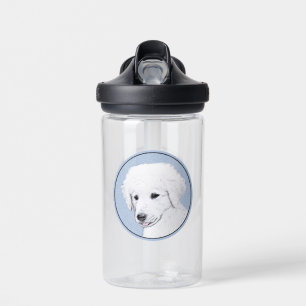 Kuvasz Painting - Cute Original Dog Art Water Bottle