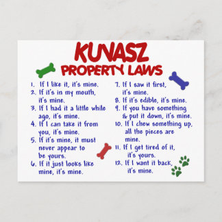KUVASZ Property Laws 2 Postcard