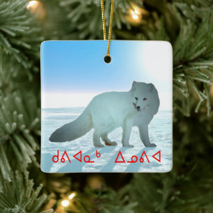 Kuvianak Innovia - Arctic Fox Ceramic Ornament