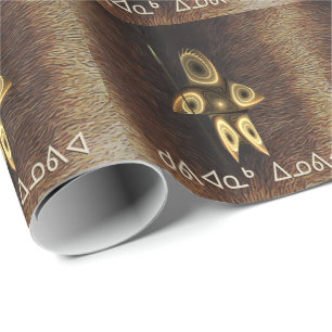 Kuvianak Innovia - Fractal Inuit Hunter Wrapping Paper