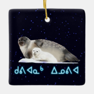 Kuvianak Innovia - Ringed Seal Ceramic Tree Decoration
