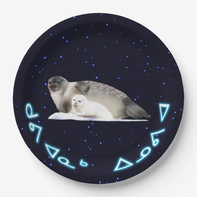 Kuvianak Innovia - Ringed Seal Paper Plate (Front)