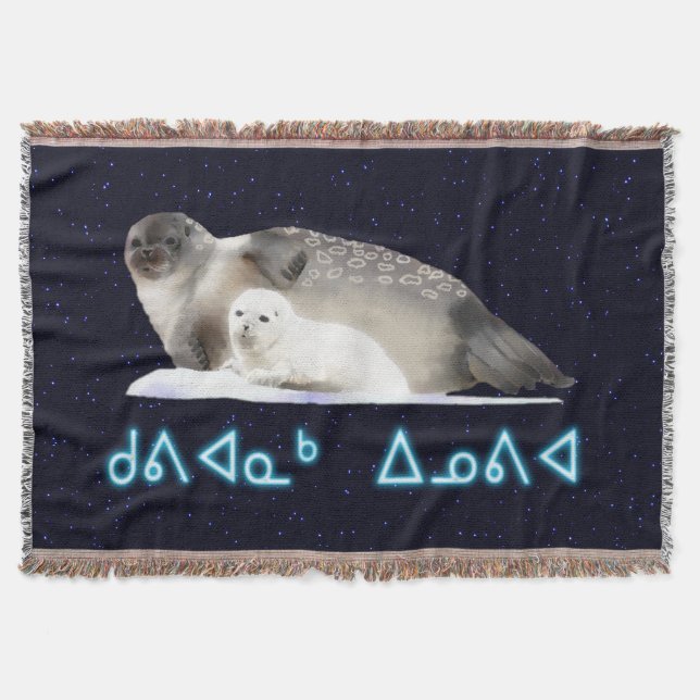 Kuvianak Innovia - Ringed Seal Throw Blanket (Front)