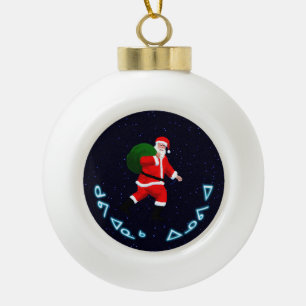 Kuvianak Innovia - Santa Claus Ceramic Ball Christmas Ornament