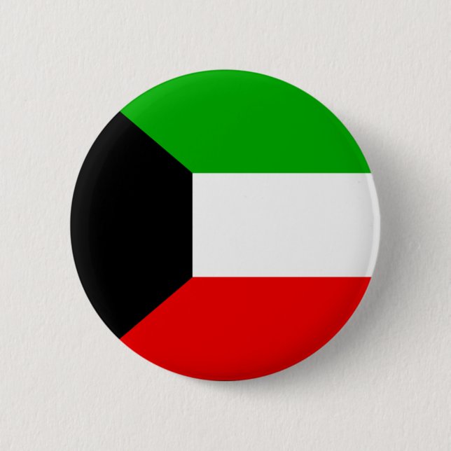 Kuwait 6 Cm Round Badge (Front)