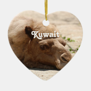 Kuwait Camel Ceramic Ornament