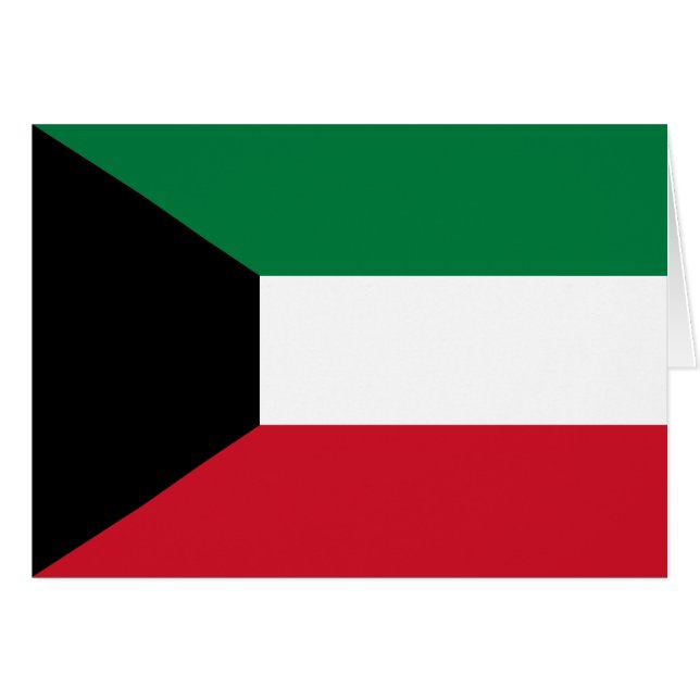 Kuwait Flag (Front Horizontal)