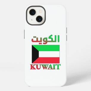 Kuwait Flag الكويت Arabic & English WordArt iPhone 13 Case