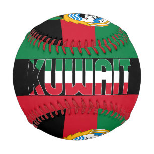 Kuwait Flag and Coat of Arms Patriotic Baseball