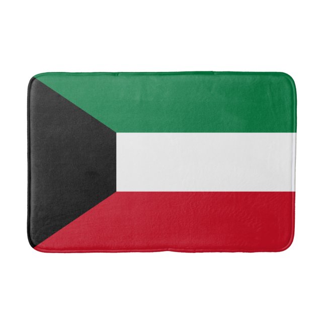 Kuwait Flag Bath Mat (Front)