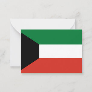 Kuwait flag card