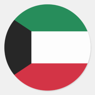 Kuwait Flag Classic Round Sticker