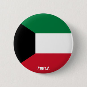 Kuwait Flag Cute Patriotic 6 Cm Round Badge