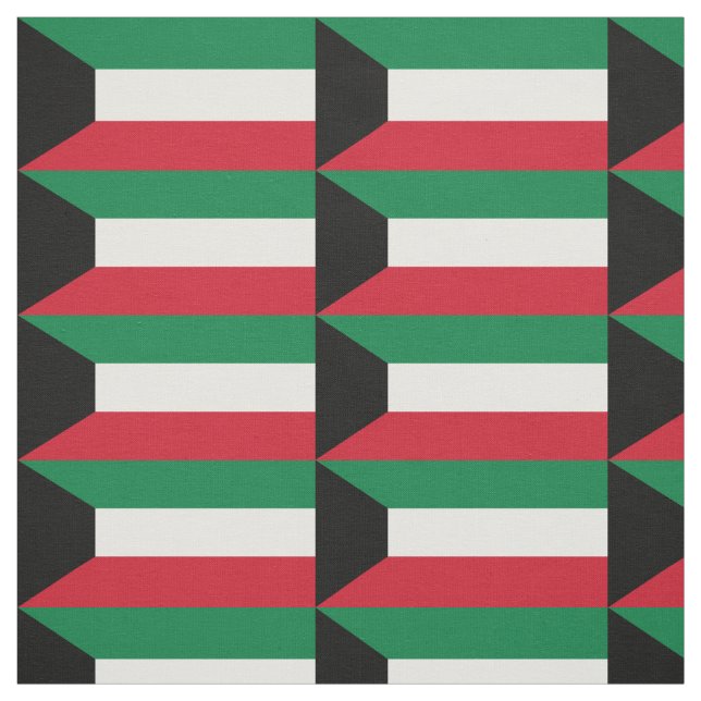 Kuwait Flag Fabric (Swatch)