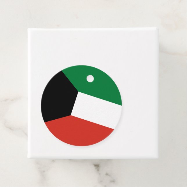 Kuwait flag favour tags (In Situ)