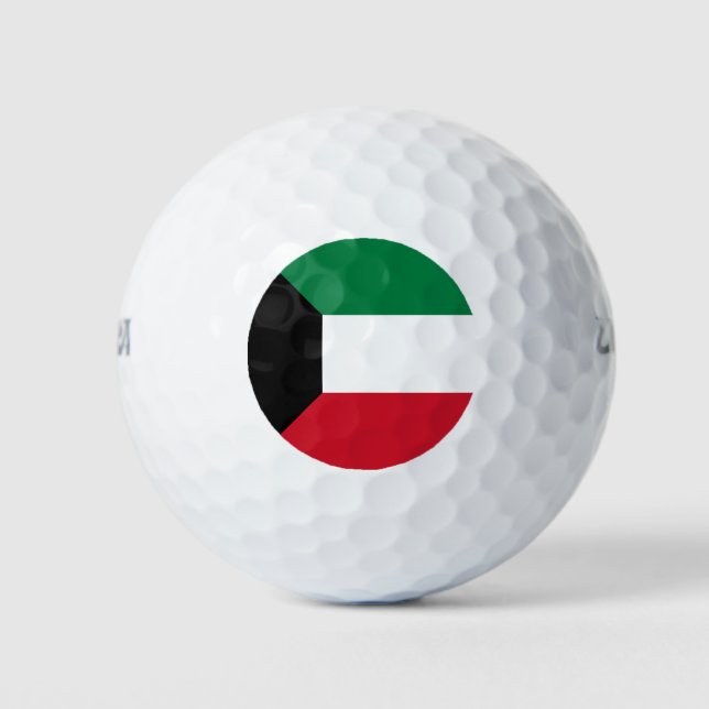 Kuwait Flag Golf Balls (Front)