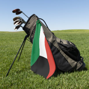 Kuwait flag golf towel