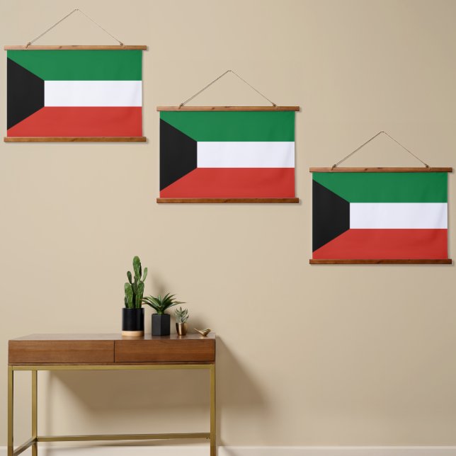 Kuwait flag hanging tapestry (Asymmetrical)