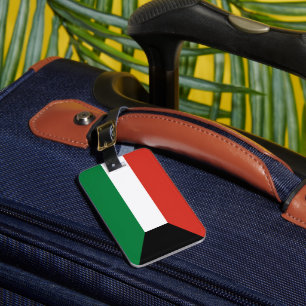 Kuwait flag luggage tag