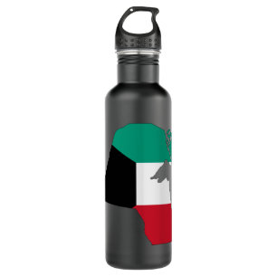Kuwait Flag Map 710 Ml Water Bottle