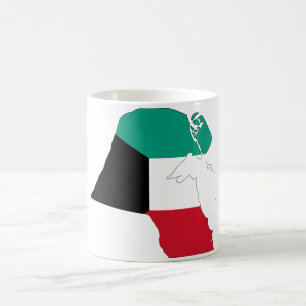 Kuwait Flag Map Coffee Mug