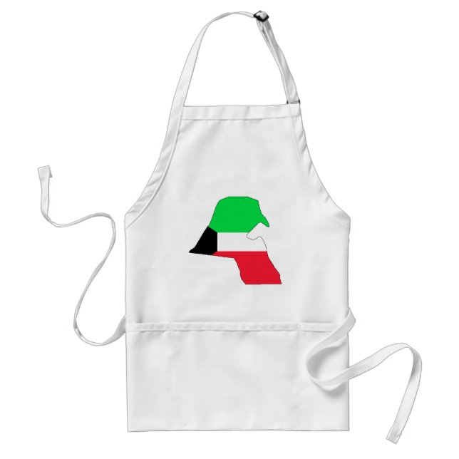 Kuwait flag map standard apron (Front)