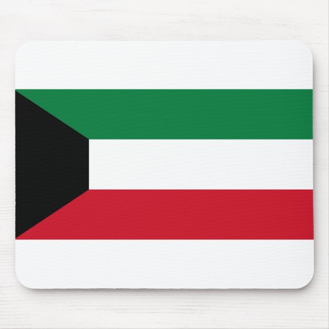Kuwait Flag Mouse Pad (Front)