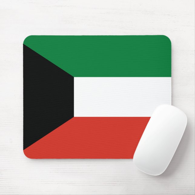 Kuwait flag mouse pad (With Mouse)