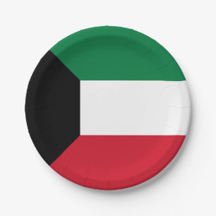 Kuwait Flag Paper Plates
