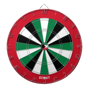 Kuwait Flag Patriot's Bullseye Dartboard