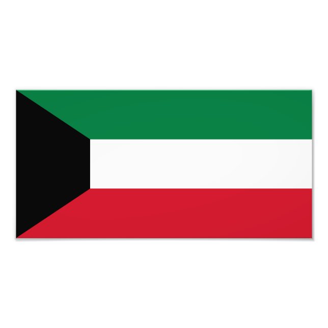 Kuwait Flag Photo Print (Front)