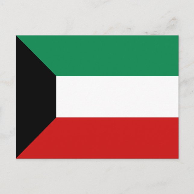 Kuwait Flag Postcard (Front)