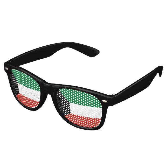 Kuwait flag retro sunglasses (Angled)