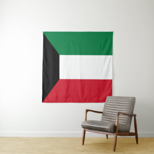 Kuwait Flag Tapestry