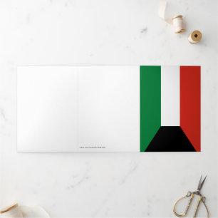 Kuwait flag Tri-Fold card