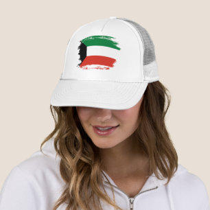 Kuwait flag trucker hat