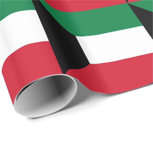 Kuwait Flag Wrapping Paper (Roll Corner)
