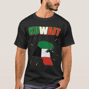 Kuwait,Kuwait map,Flag of Kuwait,Kuwait Flag. T-Shirt