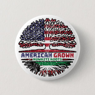 Kuwait Kuwaiti US American USA United States Tree 6 Cm Round Badge
