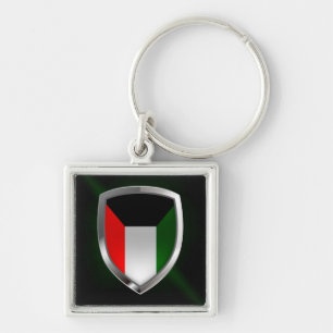 Kuwait Metallic Emblem Key Ring