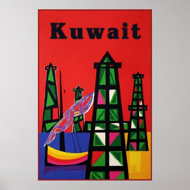 Kuwait travel poster (Front)