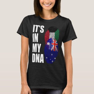 Kuwaiti And Australian Mix DNA Heritage Flag T-Shirt