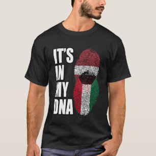 Kuwaiti And Latvian Mix DNA Heritage Flag T-Shirt
