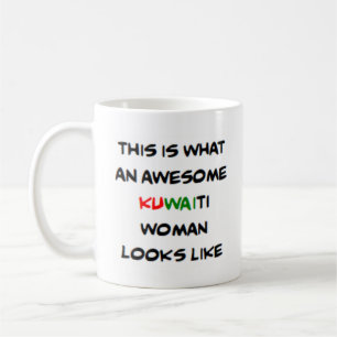 kuwaiti woman, awesome coffee mug
