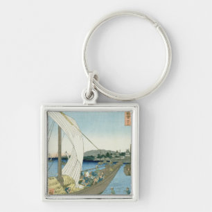 Kuwana Landscape, from '53 Famous Views' Key Ring