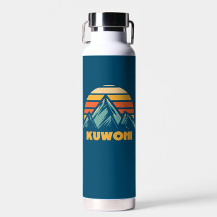 Kuwohi North Carolina Tennessee Retro Turquoise Water Bottle
